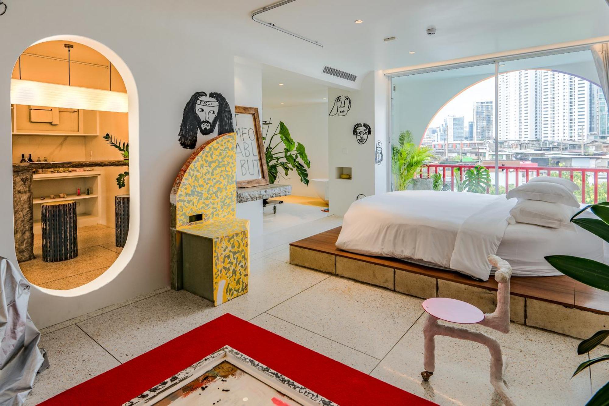 The Fig Lobby Bangkok Hotell Rum bild